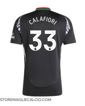 Arsenal Riccardo Calafiori #33 Maglia Gara Trasferta Repliche 2024-25